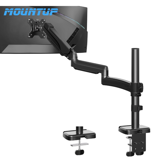 13-32 Inches Monitor Arm Premium Single Computer Holder Gas Spring Monitor Desk Mount Arm
