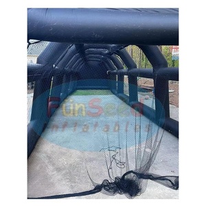 FUNSEED 40ft Large Customized Size Shape Constant Air Inflatable <strong>Baseball</strong> Practice <strong>Frames</strong> Batting <strong>Cage</strong> PU Coated Oxford Surface - Product Image 4