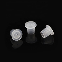 Bouchon Réducteur d'Orifice en Plastique Anti-Fuite et Anti-Déversement pour Bouteille Cosmétique ou de Parfum, Embout Intérieur Transparent avec Trou pour Bouteille de Lotion