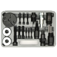 Kit d'outils de réparation automobile 23 pièces Kit de réparation de climatisation de voiture Compresseur Embrayage Moyeu Extracteur Remover Installer Hard Case Package