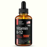 OEM Vitamine B12 Gouttes Liquide Sublinguales 5000mcg Suppléments de Méthyle et Méthylcobalamine pour Femmes et Hommes, Booster d'Humeur et d'Énergie