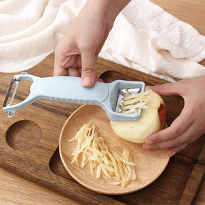 Éplucheur double tête multifonctionnel, râpe à gingembre et à ail, hachoir, éplucheur de fruits. - Product Image 3