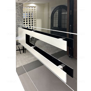 הנמכר ביותר יפה מראה מבריקה גבוהה מחוסמת זכוכית 04 דלת נירוסטה לבתים עם מנעול חכם - Product Image 3