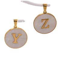 Breloques ovales en acier inoxydable pour la fabrication de bijoux DIY, pendentifs de collier, accessoires, composants de boucles d'oreilles