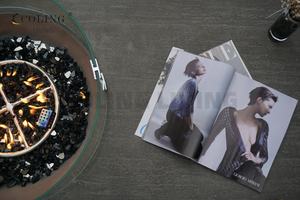 Vidrio Templado Reflectante Azul Cobalto <span class=keywords><strong>de</strong></span> 10 Libras y 1/2 Pulgada para <span class=keywords><strong>Chimenea</strong></span>, Brasero, Mesa <span class=keywords><strong>de</strong></span> Brasero para Exteriores, Gas Natural - Product Image 6