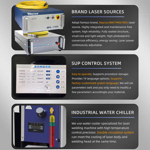 لحام ليزر كربوني 4 في 1 ، لحام فولاذ من فولاذ من نوع W W W W ، ألياف محمولة باليد من الفولاذ وسبائك الألومنيوم - Product Image 4