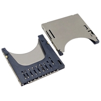 Connecteur de carte SD standard, support de carte mémoire deux-en-un autopropulsé de type push-push pour équipement de communication