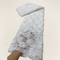 Nouvelle arrivée Affinity, tissu en dentelle française à paillettes et broderies, fleurs pour robes, décoration