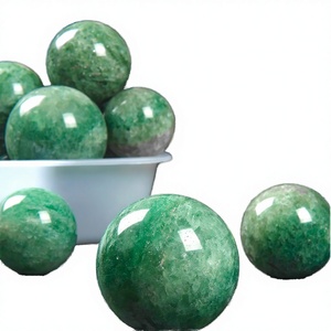 Esfera de Ángel de Cristal Verde Pulido Tallado a Mano al por Mayor - Joyería Teheng SF2020 - Product Image 3