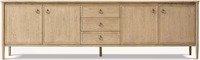 Tiroirs de table de console de salon en placage de chêne d'appartement de haute qualité personnalisés faits à la main