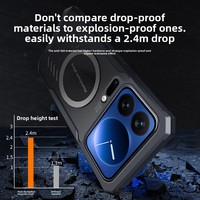 Casing Ponsel Anti Benturan Magnetik untuk Xiaomi 17 Pro Max 15 Ultra Graphene Cooling Phone Cover untuk Redmi Note 14 Pro K80