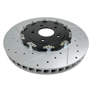 Disque de frein avant rainuré noir de bonne qualité pour Mitsubishi Lancer EVO X 350*32MM OE 127.46076L R PN4615A023 - Product Image 5