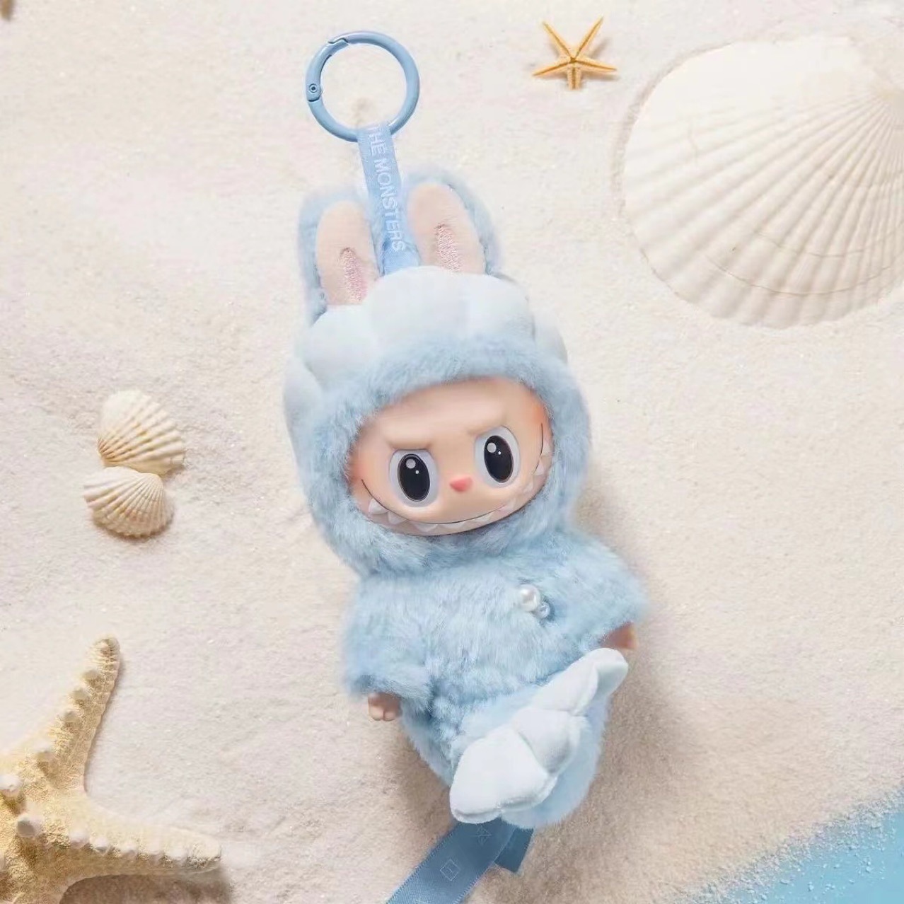 POP MART Labubu Blue Fairy Mermaid Plush Doll | Kawaii Anime Toy