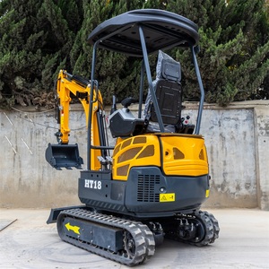 Mini-excavatrice de jardin 1,5T 1,8T, mini-pelle sur chenilles, lame de pelle, moteur à faibles émissions, design compact, idéale pour - Product Image 6