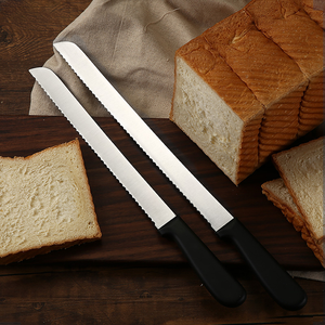 Sharp 8 "/10"/12 pouces coupe-pain dentelé professionnel en acier inoxydable couteau Salmone matériau métallique - Product Image 3