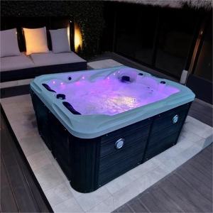 Baignoire de spa extérieure moderne et luxueuse en acrylique à prix abordable avec massage par jets d'eau, 20 jets, <span class=keywords><strong>rectangulaire</strong></span>, autoportante, pour 3 personnes - Product Image 1
