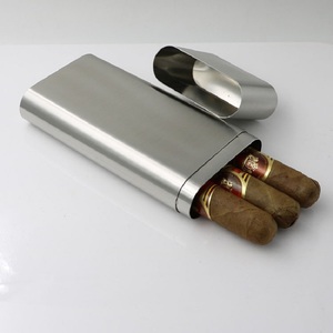<span class=keywords><strong>Porte</strong></span>-<span class=keywords><strong>bouteille</strong></span> d'<span class=keywords><strong>alcool</strong></span> en acier inoxydable avec étui à cigares - Product Image 6