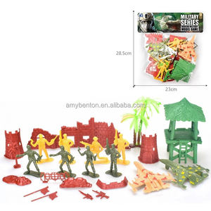 Lindo Mini plástico estático soldados conjunto juguetes traje militar para niños - Product Image 6