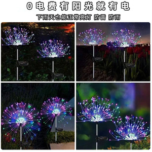 Lumière solaire LED Hunter Broad en forme de pissenlit, étanche, pour extérieur, cour, pelouse, décoration de Noël - Product Image 3