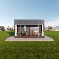 Maison préfabriquée en conteneur moderne, résistante aux ouragans, pour complexes hôteliers, appartements, maisons avec 2 chambres, cuisine et toilettes