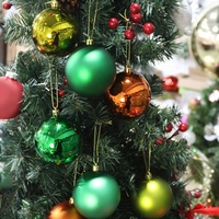Boules en PVC incassables 10CM 6CM, boules en plastique pour l'intérieur et l'extérieur, décorations de Noël pour arbre, Bolas De Navidad Para Arbolitos