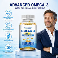 Capsules d'huile de poisson Oméga-3 OEM ODM 500mg 1000mg – Compléments alimentaires pour la santé cardiaque et cérébrale – Gélules molles d'huile de poisson Oméga 3 EPA DHA