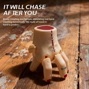 NUEVO Juguete de Broma de Halloween, <span class=keywords><strong>Mano</strong></span> Humana Realista de Plástico para Caminar, Mecanismo de Cuerda, Sin Batería - Product Image 4