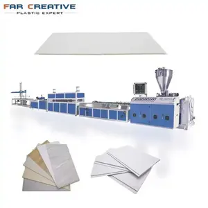 FAR CREATIVE Plastic PVC Cover Ceiling Panel Making Machine PVC Profile/Wall Panel Production Line