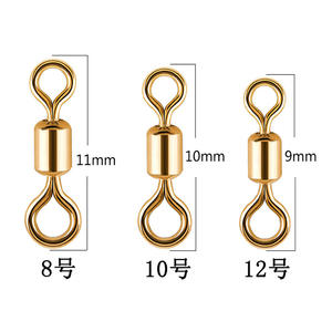 อุปกรณ์ตกปลาแบบฟลายฟิชชิ่ง ตัวหมุนทองแดงเคลือบทอง ขนาด 8 10 12 อุปกรณ์เสริมสำหรับตกปลา - Product Image 4