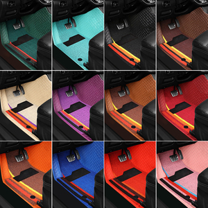 Tappetini Auto di Lusso 5D 3D Impermeabili Accessori Interni <span class=keywords><strong>4</strong></span> Pezzi Doppio Strato in Ecopelle PU Tappeti Pavimento con LOGO - Product Image 6
