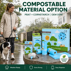 ODM Custom PBAT Starch <b>Compostable</b> Dog Poop <b>Bags</b> for Travel and Outdoor Use Private Label Custom Packaging - Product Image 5