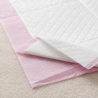 Tapis d'entraînement pour chiens matelassés roses en gros, super absorbants, séchage rapide, pour chiots, pour la maison, la cage et les voyages