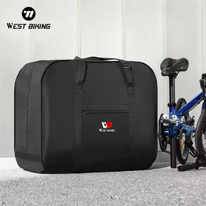 Sac de transport pour vélo WEST BIKING en polyester 600D PU imperméable, grande capacité, pour vélo pliable de 20 pouces - Product Image 6