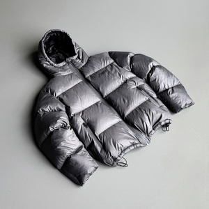 Custom High Quality Goose <b>Down</b> Jacket Oversized Blank Nylon Windbreaker Bubble <b>Coats</b> Thick White <b>Duck</b> Men's Winter Puffer Jacket - Product Image 2