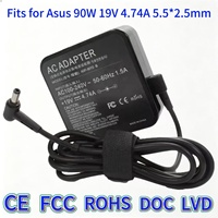 Nouvel adaptateur secteur de charge rapide 90W de haute qualité, câble de charge 19V 4.74A compatible avec ASUS X450V K550DA 85A55V pour ordinateur portable