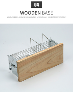 Trampa <span class=keywords><strong>de</strong></span> ratón <span class=keywords><strong>de</strong></span> Base <span class=keywords><strong>de</strong></span> <span class=keywords><strong>madera</strong></span> reutilizable, jaula para ratón <span class=keywords><strong>en</strong></span> vivo - Product Image 2