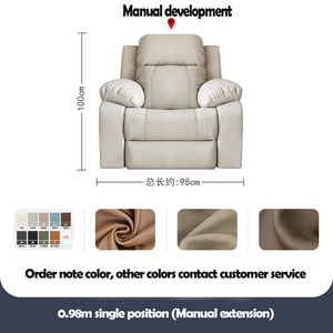 Đa chức năng không gian hạng nhất điện ảnh phòng khách phòng video căn hộ nhỏ sofa da - Product Image 2