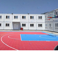 Maison duplex préfabriquée à deux étages de 20 pieds et salle de classe mobile pour les écoles et les centres commerciaux