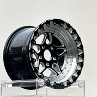 Jante forgée de luxe 15x10 à profil profond concave avec beadlock, 5x120 5x130 5x112, en alliage forgé pour voiture de course, compatible BMW Audi Benz