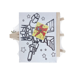 Bộ tranh vẽ vải bố cho bé 8 mẫu, kèm giá vẽ mini để bàn, kèm sơn cho bé vẽ tranh - Product Image 3