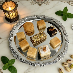 Vassoio in Acciaio Inox 304 per Torte e Dessert, <span class=keywords><strong>Porta</strong></span> Tazze da Tè e Vassoio Portaoggetti di Lusso - Product Image 4