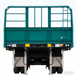 3-assige zware stalen zijwand semi-trailer |   Hoogcapaciteits <span class=keywords><strong>transport</strong></span> van 60-70 ton bulkgraan voor de landbouw |   Direct van de fabriek - Product Image 2