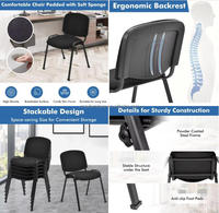Chaises de formation pour personnel de bureau au design moderne, chaise en maille commerciale pour utilisation en conférence