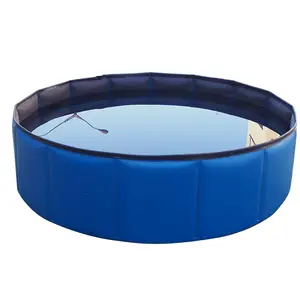 factory wholesale foldable bath pool collapsible portable pet swimming pools pet pool for dogs cats