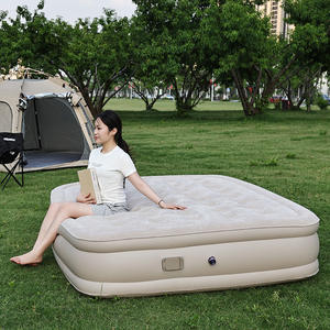 Lit d'air gonflable portable résistant aux perforations de 40 cm, gonflage rapide, pour la maison, <span class=keywords><strong>le</strong></span> <span class=keywords><strong>camping</strong></span> en plein air, matelas d'air pour pique-nique, fête - Product Image 1