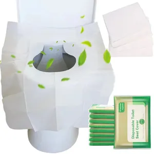 Wholesale flushable disposable toilet paper seat covers With individual package