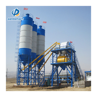 Ligne de production de béton électrique contrôlée par PLC HZS75 de 75 m³/h avec boîte de vitesses pour le développement commercial et immobilier urbain