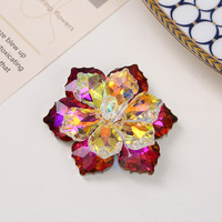 En gros Nouvelle Couleur Cristal Tissé Fleur Broche Broches À La Main Corsage Boucles D'oreilles et Vêtements Accessoires pour Robes De Mariée