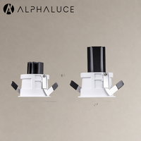 Spot LED encastré de plafond ultra-plat sans cadre, anti-éblouissement, rond, mini, 7W, 12W, 15W