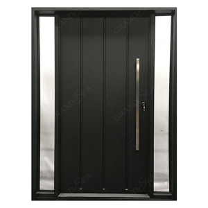 Maroc Design moderne Durable 5 <span class=keywords><strong>points</strong></span> <span class=keywords><strong>Serrure</strong></span> Panneau de <span class=keywords><strong>porte</strong></span> en métal solide Sécurité Portes pivotantes blindées en acier inoxydable - Product Image 3